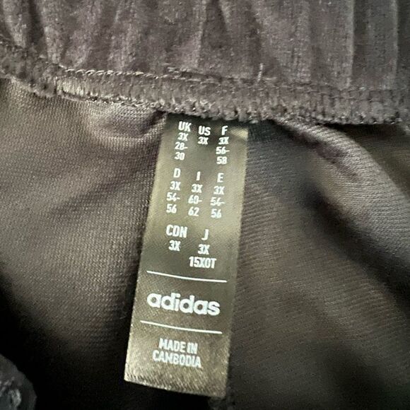 Adidas Plus Y2K Glam Velour Wide-Leg Track Pants- Size 3X - Picture 8 of 11